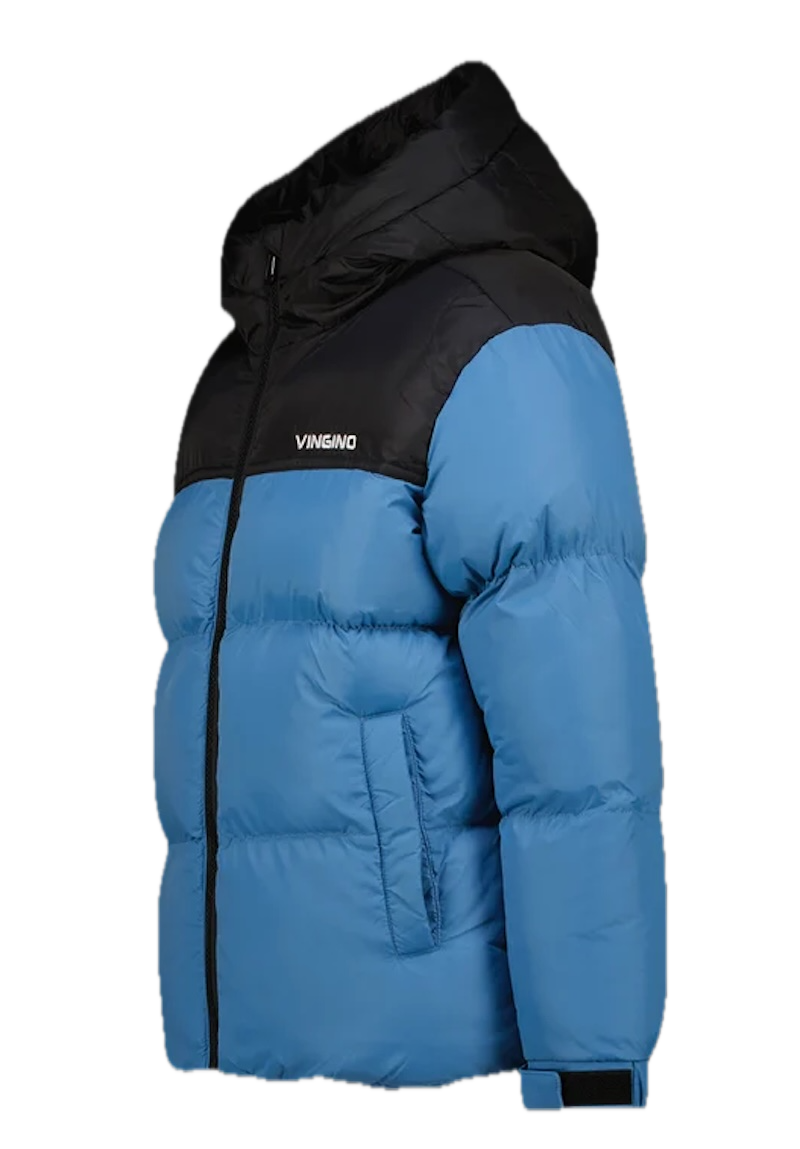 Vingino Tedi Jungs Winterjacke Wasserdicht Retro Look in Denim Blau 