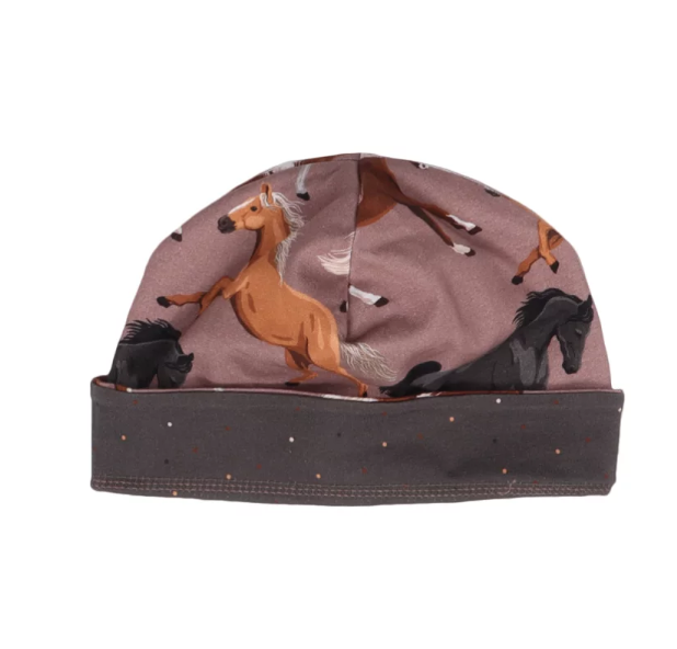 Walkiddy Beanie in Rosa - the majestic Horses