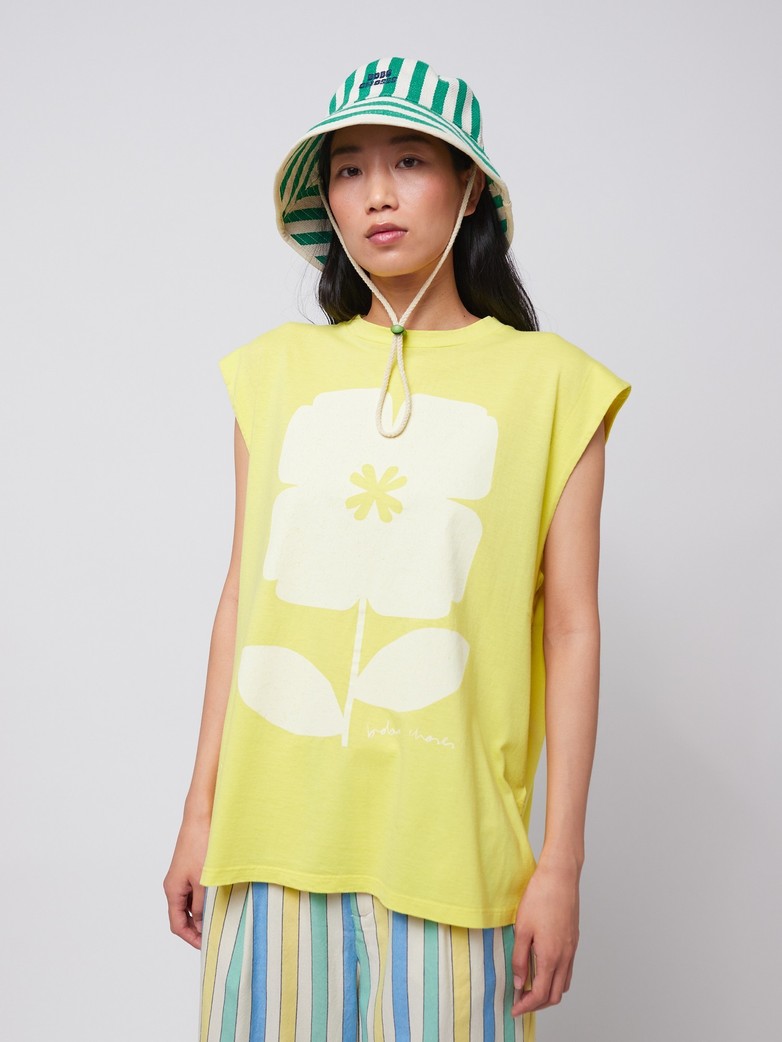 Bobo Choses Flower Circulose Tank Top in Gelb - Blume - SALE Bobo Choses Flower Circulose Tank Top in Gelb - Blume - SALE