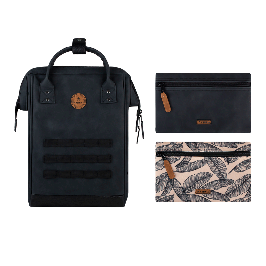 Cabaia Rucksack LE HAVRE Medium mit Laptop-Fach - Schwarz