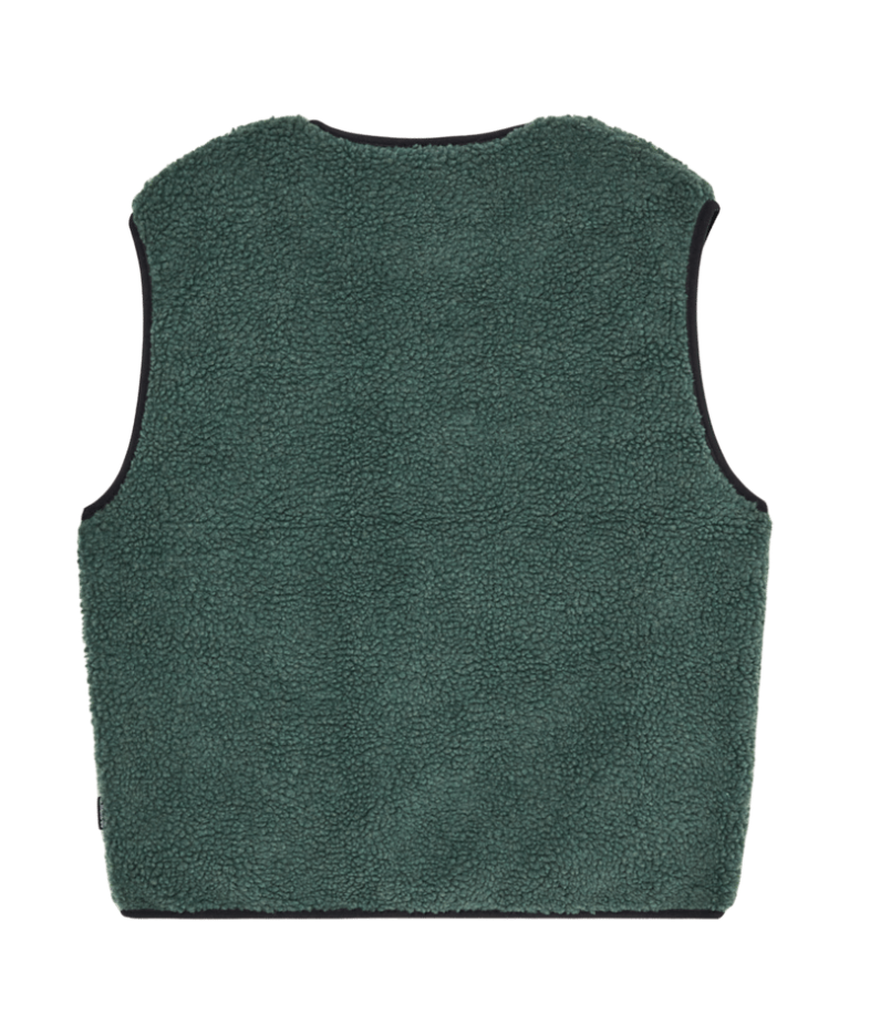 Quiksilver Jungen Teddy Weste Kickflip - Forrest Green/Waldgrün