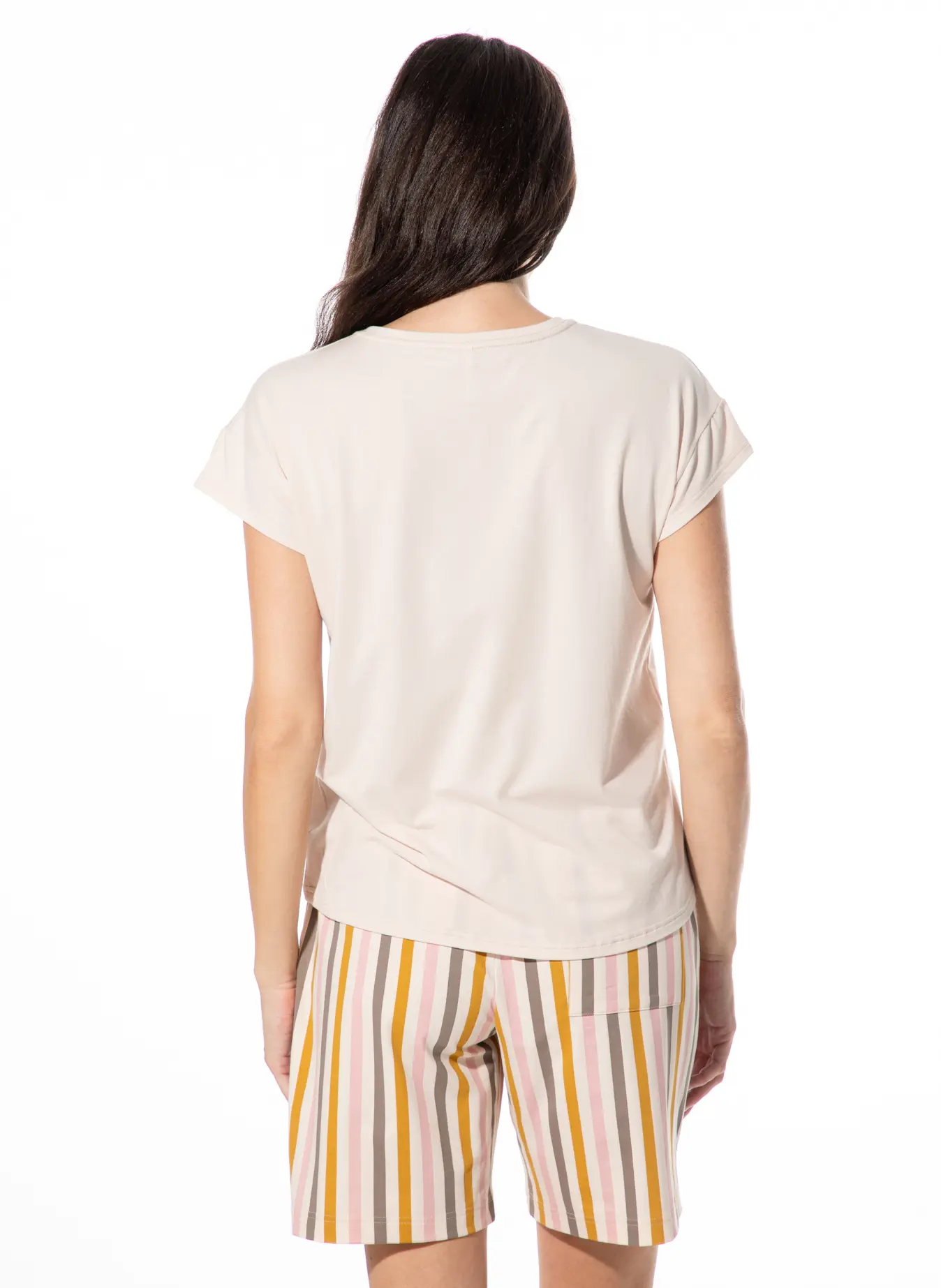 Short Stories by Sanetta Damen T-Shirt Schlafshirt rosa Kolibri