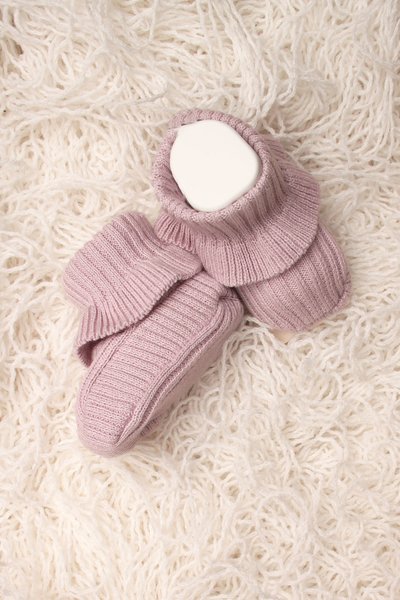 Maglificio di Verona Baby Strickschuhe - Flieder/Rosa Maglificio di Verona Baby Strickschuhe - Flieder/Rosa